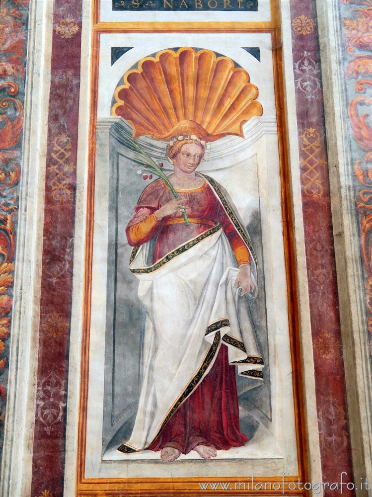 Meda (Monza e Brianza, Italy) - Fresco depicting Santa Tecla in the Church of San Vittore